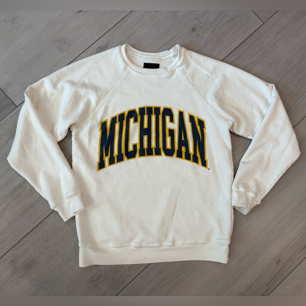 Free People Retro Brand “MICHIGAN” Sweatshirt Unisex
